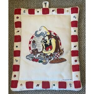 Vintage 1996 Warner Brothers Looney Tunes Bugs Bunny Tazmanian Devil Pot Holder